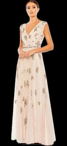 MAC DUGGAL Blush Embellished  A-Line Evening Gown Prom Dress 93575 NWT 22 $998 - Picture 1 of 21