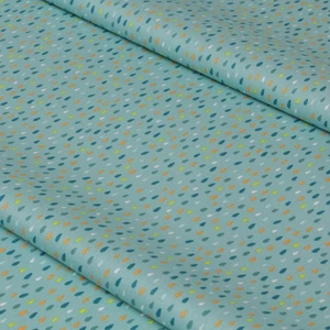 Punkte Stoff Bunt Tropfen Meterware Deko Bekleidung Bettwäsche Kissen Kinder - Bild 1 von 6