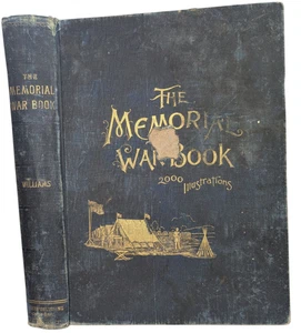 The Memorial War Book Williams 1894 2000 Illustrations HC Civil War - Picture 1 of 20