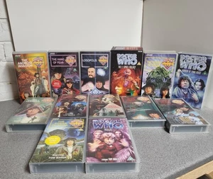 BBC Doctor Who The Fourth Doctor VHS Adventure Bundle 1 Tom Baker  - Picture 1 of 24