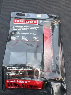 Raspador manual utilitario Sears Craftsman EE. UU. Nos 4 piezas 40690 3 hojas raro Foto 1 de 4