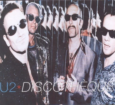 U2 Discothèque CD UK Island 1997 single in tri-fold digipak CID649 - Image 1 of 2