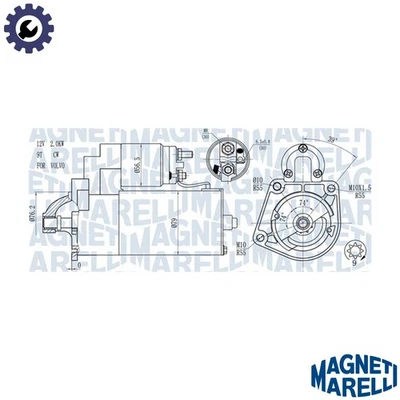 STARTER 063721271010 FOR VOLVO V60/I S80/II S60 XC60/SUV XC70 S40 V70/III/Mk - Image 1 of 4