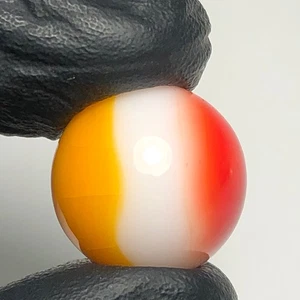 Vintage Tri Colored Marble .60 Inches Akro Peltier Christensen Agate Patch Vitro - Picture 1 of 7