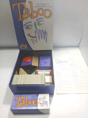 Vintage Taboo The Game of Unspeakable Fun by Milton Bradley 1989 *COMPLETE* - Image 1 of 4