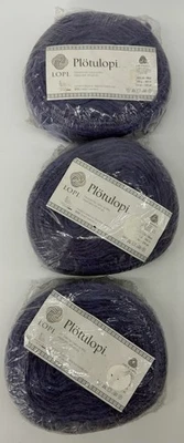 Icelandic Wool Yarn Plötulopi Lopi Plate Unspun 328yds 3.5oz Lot of 3 Amethyst - Image 1 of 4