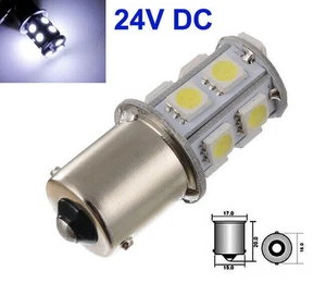 2 Stück Auto 24V BA15S 1156 13 SMD LED Weiß Stand Brems Rücklicht KFZ - Bild 1 von 4