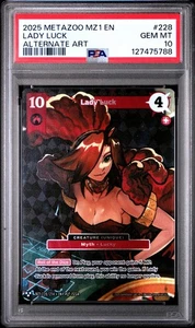 PSA 10 GEM MINT Lady Luck Alt Art 228/214 MetaZoo 2025 Base Set - Picture 1 of 1