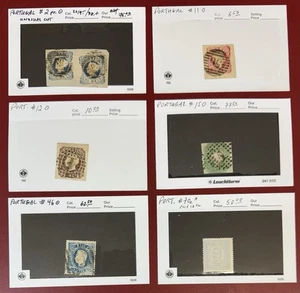 Portugal, 1853-1992, Lote de Como Nuevo y Usado en 102 Tarjetas, Scott Cat. Val: $244,50 - Imagen 1 de 1