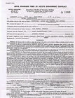 Contrat de divertissement signé Howard Hughes Suma Corporation Robert Goulet 1974