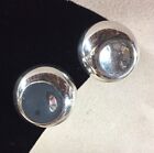 Tiffany Co. Sterling Silver Elsa Peretti Round Clip On Earrings