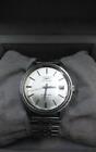 Longines Admiral Watch Automatic Men's Silver Round Date Swiss Made Vintage