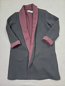 Marc New York Coat Womans Medium Black Open Front Mid Length Business Casual - Picture 1 of 14