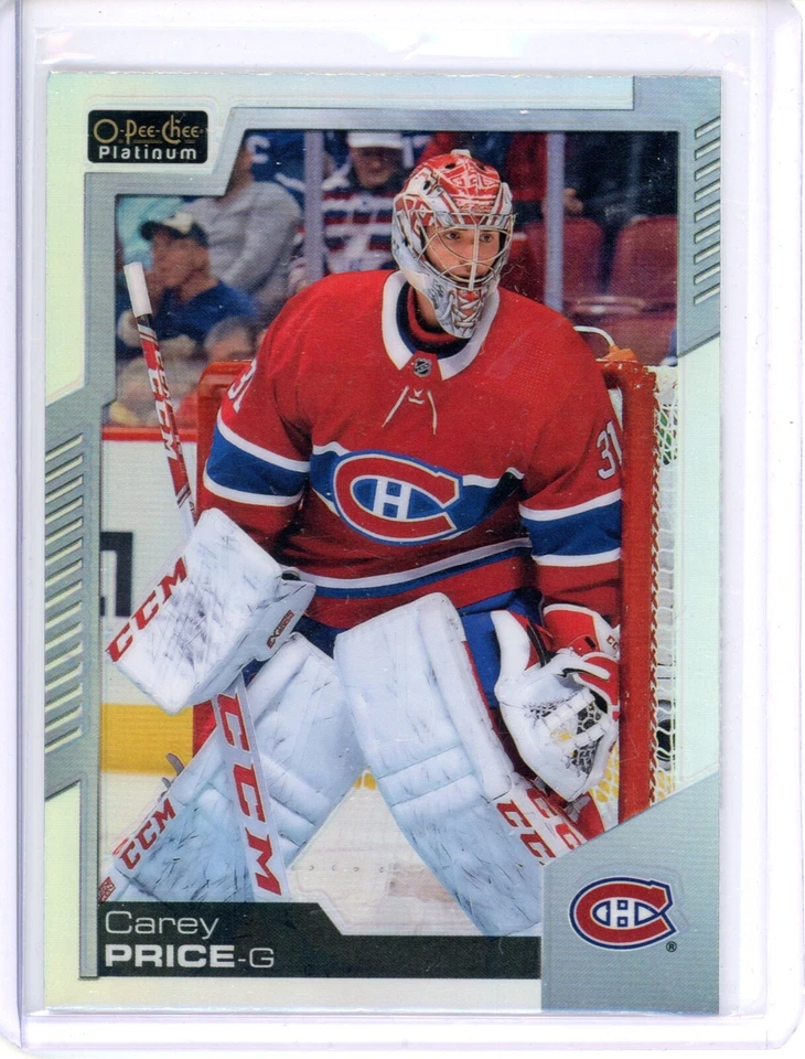 2020-21 O-Pee-Chee Platinum Carey Price 9 Rainbow Montreal Canadiens - Image 1 of 1