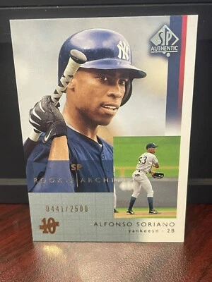2003 SP Authentic Alfonso Soriano #109 Rookie Archives /2500 Yankees 3888 - Image 1 of 2