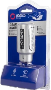 Sparco Pomello Cambio Manuale Racing Alluminio Universale, Argento - Foto 1 di 6
