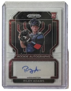 2022 Panini Prizm Riley Adams Auto /5 White Disco Prizm RC #RA-RA Rookie Auto - Picture 1 of 2