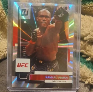39/99! KAMARU USMAN. SILVER HOLO LASER. #114. 2023 PANINI DONRUSS UFC. - Picture 1 of 3