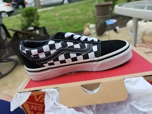 Vans Ward Checkered Black True White Sneakers VN0A38J9PVJ Size 12.5 New - Picture 1 of 6