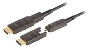 4K Detachable HDMI / Micro HDMI Fibre Optic Cable 20m - Picture 1 of 3