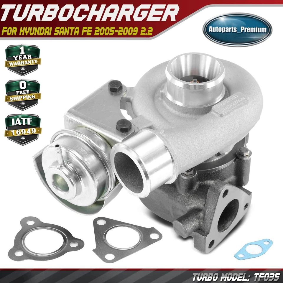 Turbocompresor con junta para Hyundai Santa Fe 05-09 2.2 CRDI D4EB 28231-27800 Foto 1 de 4