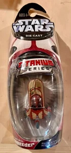 Star Wars Titanium Series Die-cast Landspeeder- New, Sealed - Picture 1 of 4