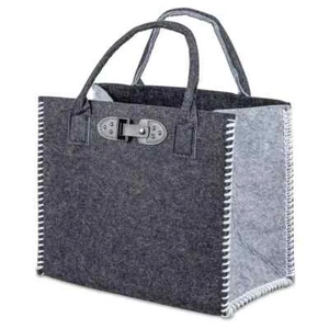 Tasche 35 cm schwarz-grau Filz Shopper Einkaufstasche formano  Geschenkidee - Bild 1 von 3