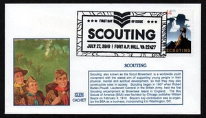 USA, SCOTT # 4472, GLEN FDC COVER - SCOUTING, BOY SCOUTS, YEAR 2010 - Picture 1 of 1