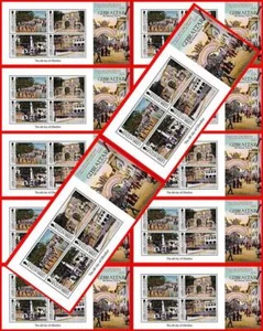 GIBRALTAR 2012 OLD CITY VIEWS x12 S/Sheet MNH CV$78.00 $WHOLESALE$ - Picture 1 of 1