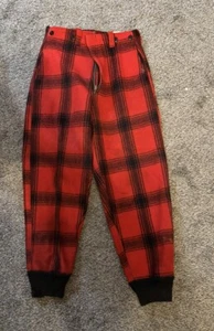 Vintage Sheraton outdoor Style Red Wool Hunting Pants! Size Large - Picture 1 of 3