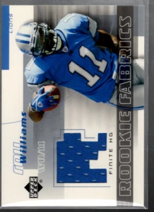 B3539- 2004 Upper Deck Finite HG Rookie Fabrics #RW Roy Williams WR Jersey NM-MT - Picture 1 of 2