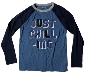 Preowned- Gap L/S Just Chilling Graphic Shirt Boys (Size S) - Picture 1 of 5