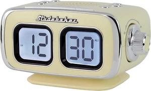 Large Display LCD AM/FM Retro Clock Radio USB Bluetooth Aux-In Bedroom Kitchen C - Picture 1 of 6