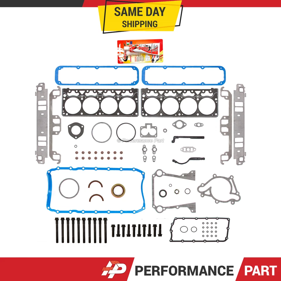 Full Gasket Set Head Bolts for 98-03 Jeep Grand Cherokee Dodge Durango Dakota - Image 1 of 4