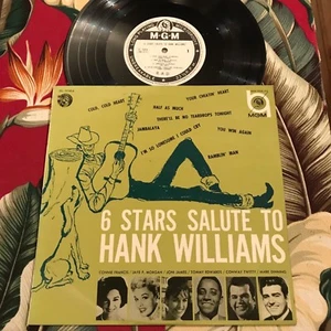V.A. 6 STARS SALUTE TO HANK WILLIAMS CONNIE FRANCIS CONWAY TWITTY JAPAN PROMO 10 - Picture 1 of 2