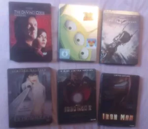 Steelbook Sammlung / Konvolut 6 Filme auf DVD - Iron Man u. a. - Bild 1 von 2