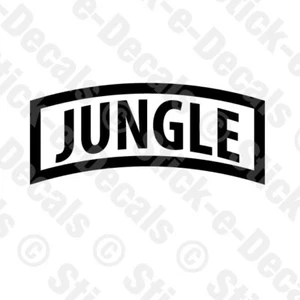 JUNGLE Decal United States Army Tab Truck Rear Window Multiple Sizes Available - Picture 1 of 3