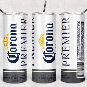 CORONA PREMIER TUMBLER - Enthält einen 20 Unzen Metall Isolierbecher, Deckel & Strohhalm - Bild 1 von 3