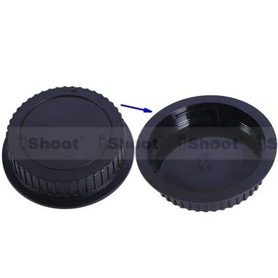 ISHOOT New Rear Lens Cap Cover Protector with installation Point for Canon EF EF-S Lens