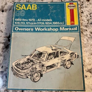 HAYNES 1969-1979 SAAB 99 OWNER'S WORKSHOP MANUAL  ALL MODELS - Picture 1 of 6