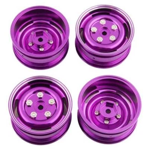 4pcs 1/10 purple ABS 1.9" Metal Wheel Rim Hub For RC4WD D90 Scx10 RC Boat p1555 - Picture 1 of 4