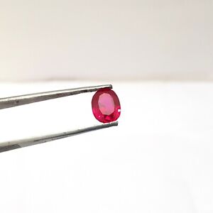 6.0 Ct Certified Natural Oval Red Ruby Madagascar Top Quality Loose Gems K-694