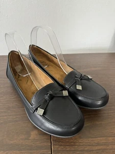 Natural Soul bequeme Damen-Loafer 8,5 schwarz Schleife Quaste flache Schuhe - Bild 1 von 9