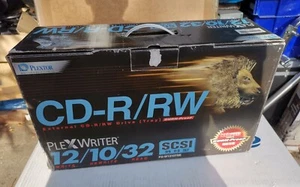 Plextor PX-W1210TSE BS 12x10x32 SCIS External CD-RW Drive New Boxed Roland Rare - Picture 1 of 8
