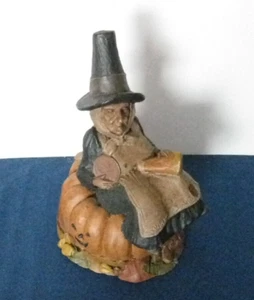 Tom Clark Firmado Halloween Gnomo Cornelia En Una Calabaza #69 Primitivo 1988 Bruja - Imagen 1 de 5