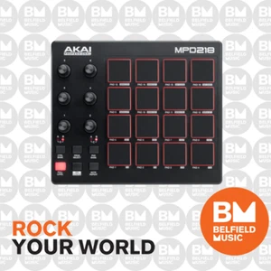 Akai MPD218 Drum Machine Pad Controller USB MIDI 16-Pads MPD2-18 -Belfield Music - Picture 1 of 5