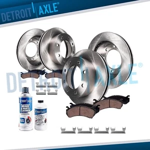 Front Rear Rotors Brake Pads for Chevy Avalanche Silverado GMC Sierra 2500 3500 - Picture 1 of 9