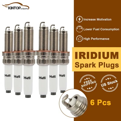 6x Iridium Spark Plugs For BMW 640i xDrive Gran Turismo 3.0L 2018-2019 - Image 1 of 4