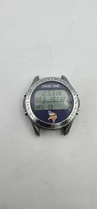 NHL Minnesota Vikings digital Watch game time Men Silver Tone Hockey New Battery - Picture 1 of 8
