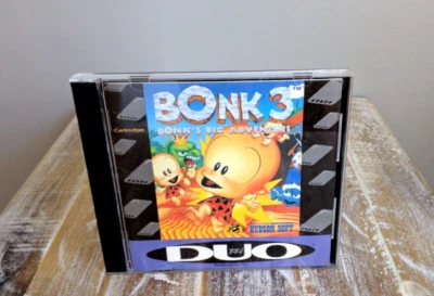 COMPLETE ✹ Bonk 3 ✹ TURBO GRAFX 16 ✹ Turbo Chip Duo Hucard Game ✹ USA Version - Image 1 of 4